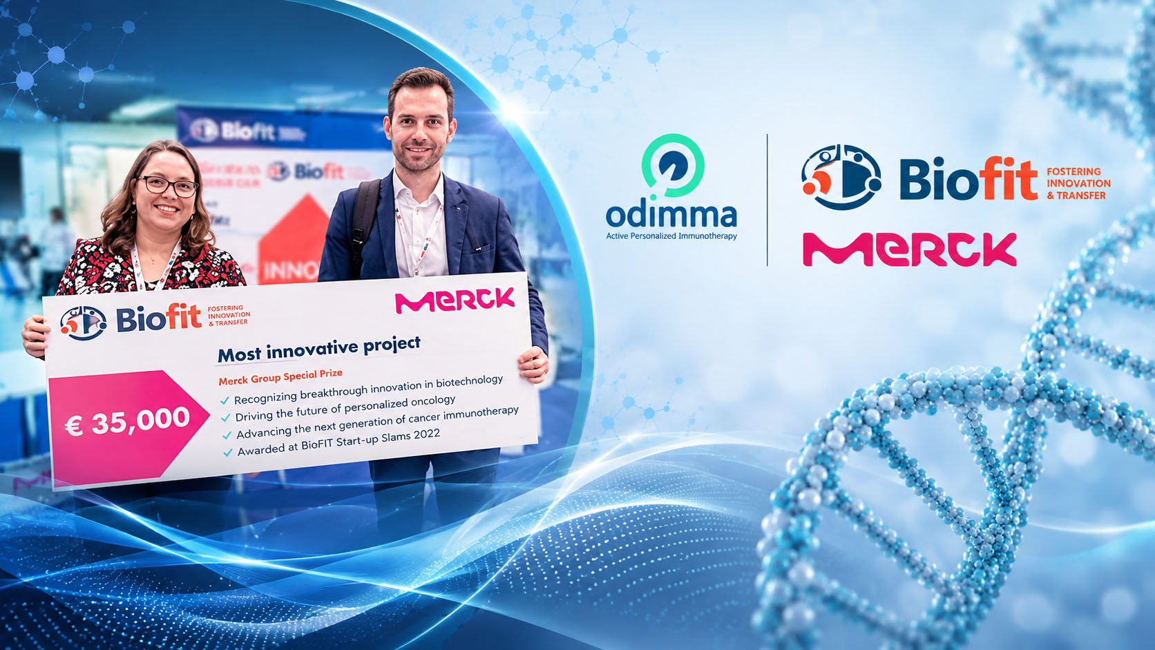 Odimma Therapeutics Recognized Among Europe’s Most Innovative Biotech Companies at BioFIT 2022